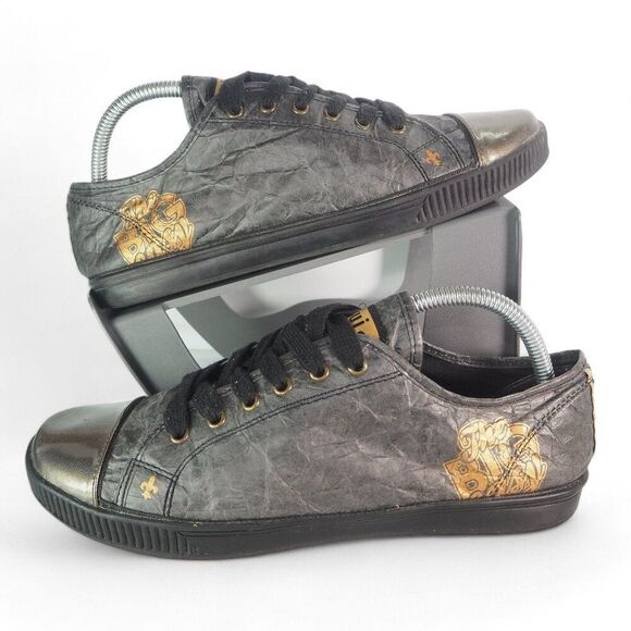 Civic Duty Conspire to Inspire CMP.LY/1 Tyvek Sneakers Black / Gold Women's 10 - Picture 1 of 11